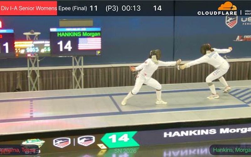 Live fencing bout on Boutcaster